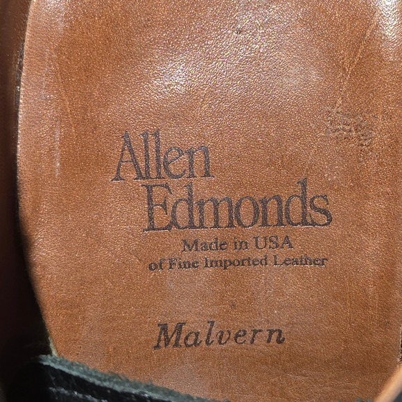 Allen Edmonds Malvern Black Pebble Grain Leather Chukka Boots 9141 Mens 9.5D USA main image 9